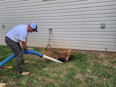 Hose In Home Sewer