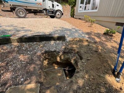 Sewer By Driveway